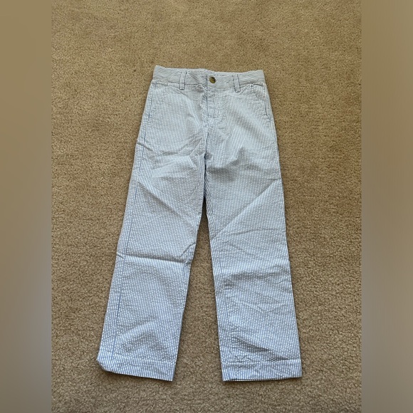 Janie and Jack kids boys STRIPED SEERSUCKER PANT - Picture 1 of 9